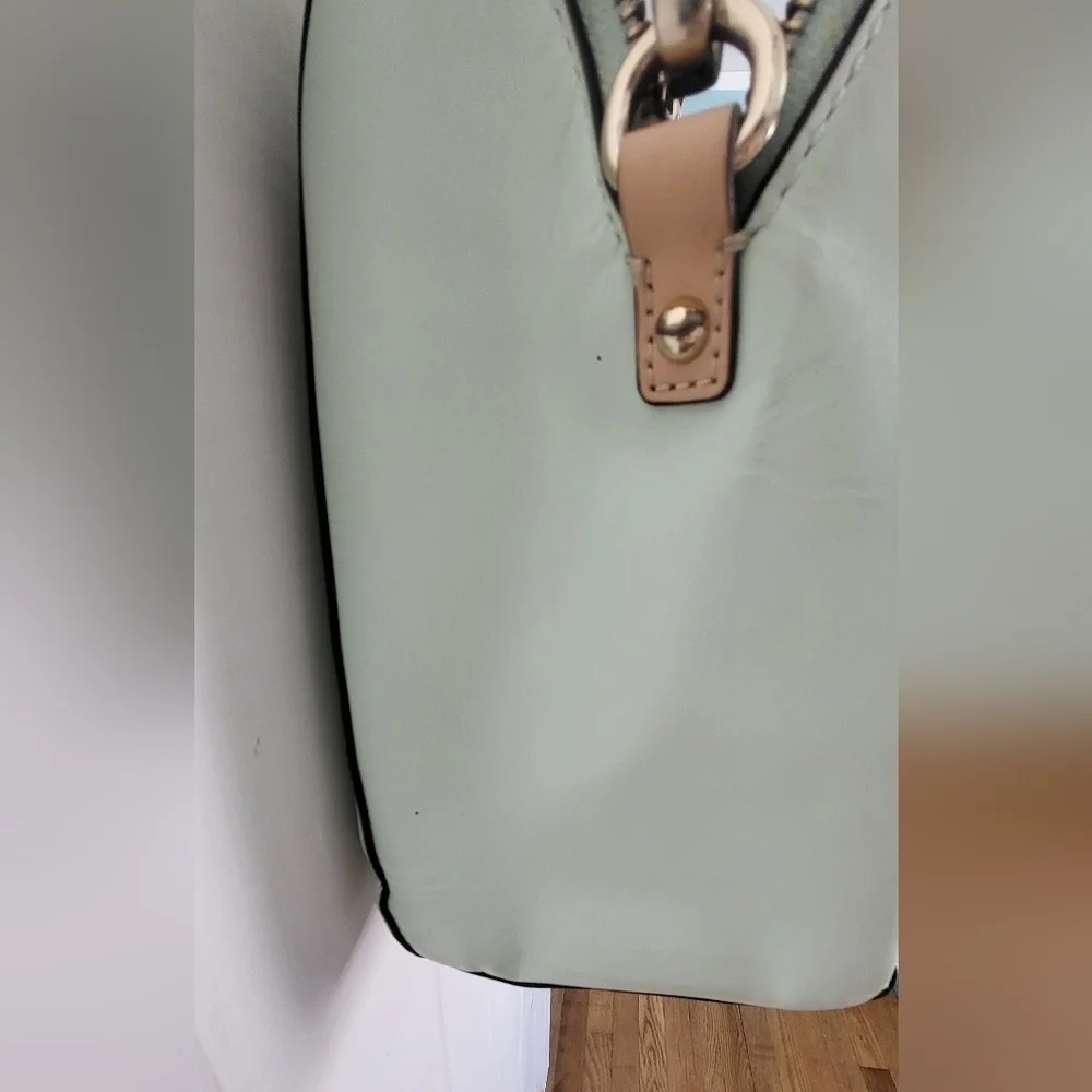 Kate Spade Mint & Taupe Pippa Crossbody Top Handle Bag